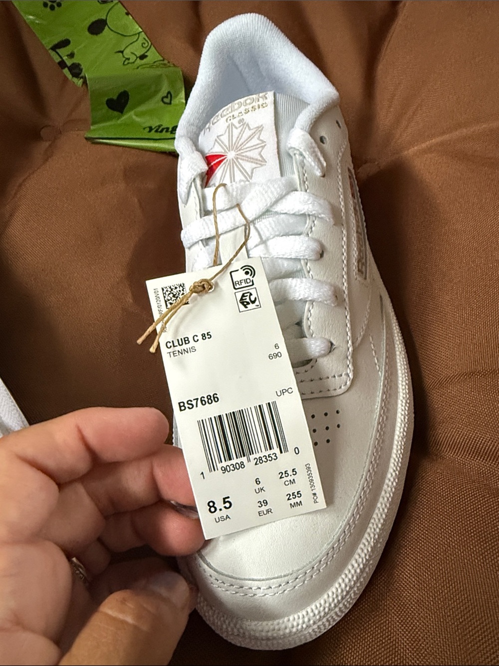Reebok White Low-Top Leather Trainers - Picture 2 of 3